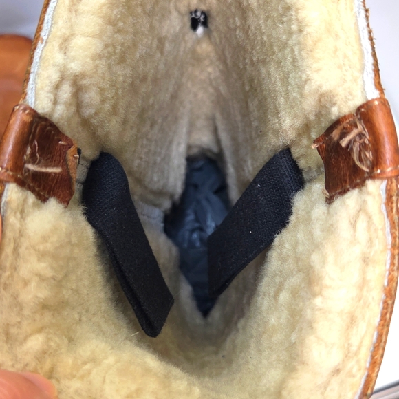 Frye Campus Work Brown 14"tall Heeled Boots with Sherpa Lining 9M - Picture 8 of 16